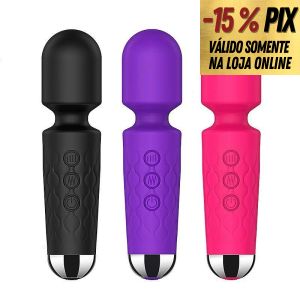 STACY MINI -  MINI VARINHA MÁGICA RECARREGÁVEL COM 20 MODOS DE VIBRAÇÕES
