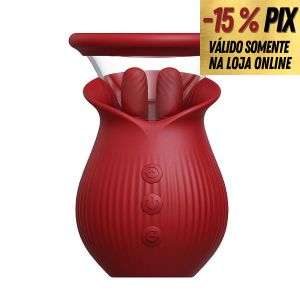 ESTIMULADOR DE CLITÓRIS COM SUCÇÃO, VIBRAÇÃO E LÍNGUA