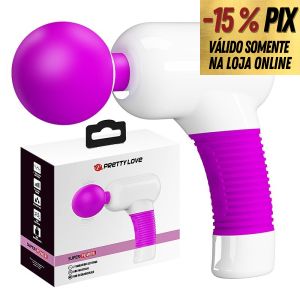 PRETTY LOVE SUPER POWER – VIBRADOR ULTRA POTENTE RECARREGÁVEL - COR BRANCO E ROXO