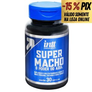 SUPER MACHO O PODER DO AZUL 30 CÁPSULAS - INTT