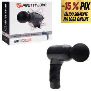 PRETTY LOVE SUPER POWER – VIBRADOR ULTRA POTENTE RECARREGÁVEL - COR PRETA