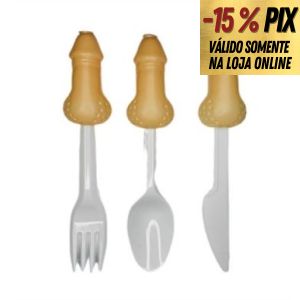 TALHERES ERÓTICOS COM PÊNIS