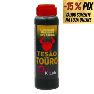 TESÃO DE TOURO ESTIMULANTE AFRODISÍACO DOSE ÚNICA - K-LAB