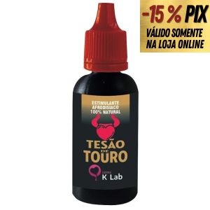 TESÃO DE TOURO GOTAS AFRODISÍACAS MASCULINA - 20 ML - K-LAB