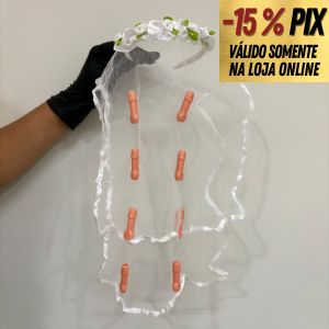 TIARA NOIVINHA - VÉU ERÓTICO DESPEDIDA DE SOLTEIRA