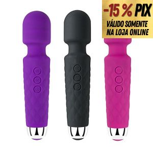 STACY - VARINHA MÁGICA RECARREGÁVEL COM 20 MODOS DE VIBRAÇÕES