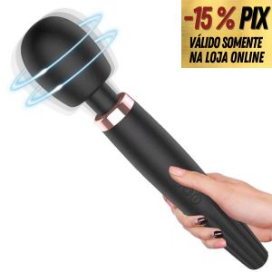 VARINHA MÁGICA RECARREGÁVEL COM 5 MODOS DE VIBRAÇÕES E CONTROLE DE INTENSIDADE