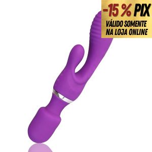 VIBRADOR 3 EM 1:  VÁRINHA MÁGICA, PONTO G E CLITÓRIS