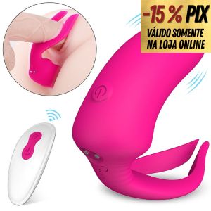 S-HANDE DANNY - VIBRADOR PARA PONTO G COM CONTROLE REMOTO RECARREGÁVEL
