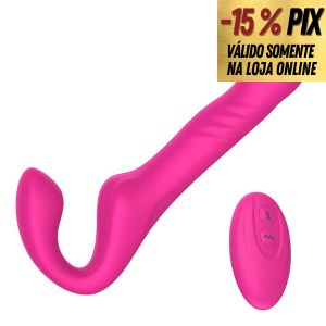 MICHELLE - STRAPLESS RECARREGÁVEL COM VIBRAÇÃO E FUNÇÃO VAI E VEM