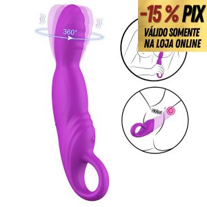MANNY - VIBRADOR PARA PONTO G COM 7 MODOS DE VIBRAÇÕES E ROTAÇÃO 360º