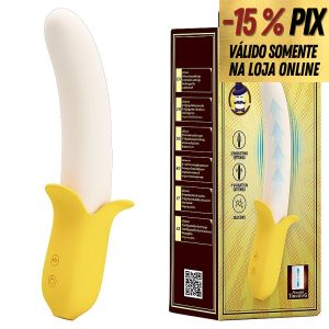 PRETTY LOVE BANANA GEEK - VIBRADOR PARA PONTO G COM VAI E VEM