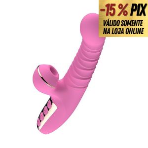 VIBRADOR PARA PONTO G E CLITÓRIS COM PULSAÇÃO E FUNÇÃO VAI E VEM
