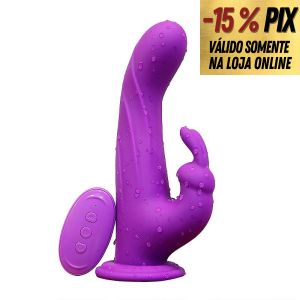 VIBRADOR PARA PONTO G E CLITÓRIS COM ROTAÇÕES E CONTROLE REMOTO