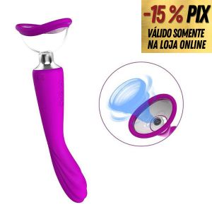 ALAN B - VIBRADOR DE PONTO G COM FUNÇÃO SUCÇÃO RECARREGAVEL