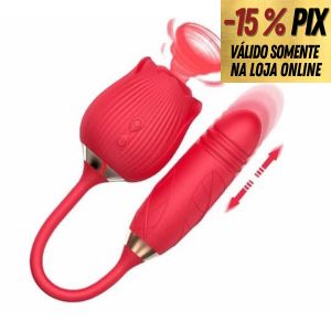 SOPHIE - VIBRADOR PARA PONTO G E CLITÓRIS COM VAI E VEM E PULSAÇÃO