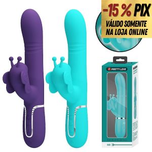 PRETTY LOVE TWINKLED - VIBRADOR PONTO G E CLITÓRIS COM ESFERAS, PULSAÇÃO E MOVIMENTOS