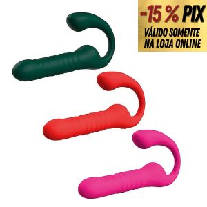 DARLA - VIBRADOR PARA PONTO G E CLITÓRIS COM VAI E VEM, VIBRAÇÃO E PULSAÇÃO