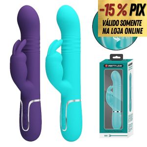 PRETTY LOVE TWINKLED - VIBRADOR PARA PONTO G CLITÓRIS COM ROTAÇÃO E VAI E VEM