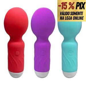 VIBRADOR MINI VARINHA MÁGICA RECARREGÁVEL COM 10 MODOS DE VIBRAÇÕES