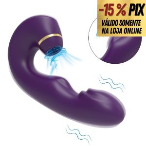 VIBRADOR RECARREGÁVEL PARA PONTO G E CLITÓRIS COM PULSAÇÃO