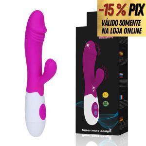 VIBRADOR SILICONE 2 MOTORES E 10 VELOCIDADES