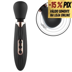 NEW - VIBRADOR VARINHA M&Aacute;GICA RECARREG&Aacute;VEL COM 5 MODOS DE VIBRA&Ccedil;&Otilde;ES