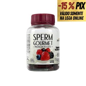 SPERM GOURMET- ALTERA O SABOR DO GOZO, MASCULINO E FEMININO 60 CAPS - HOT FLOWERS
