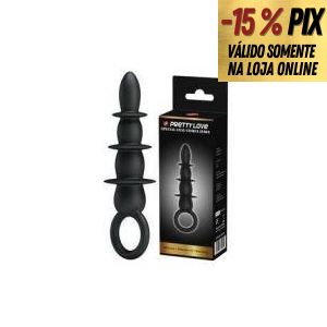  BLACK SILICONE ANAL SEX TOYS BUTT - PRETTY LOVE